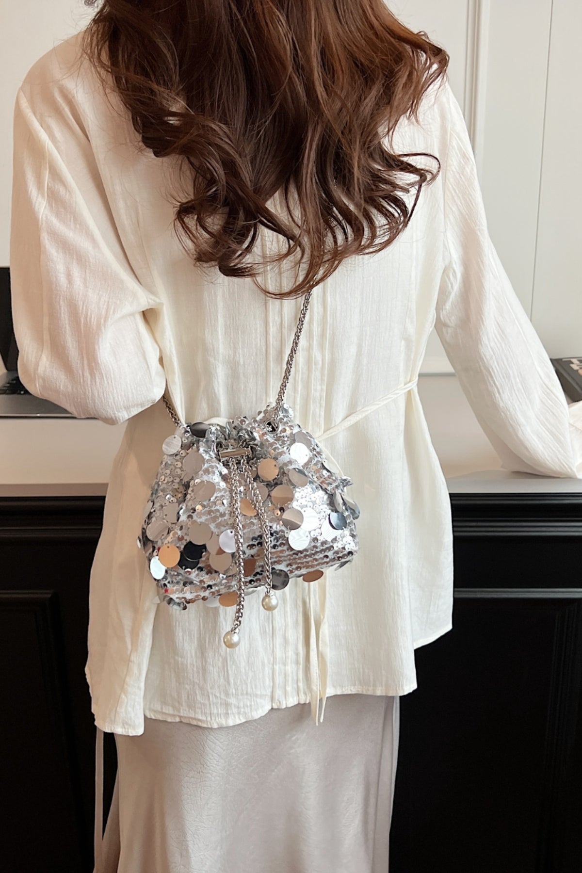 Sparkle Shine Sequin Crossbody Bag
