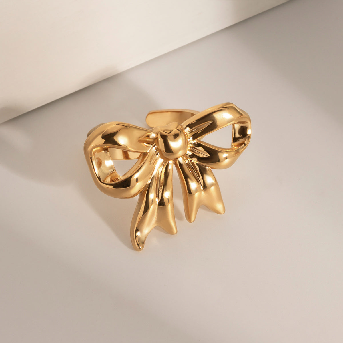 Gold Bow Ring