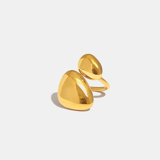 Irregular Bypass Gold Ring