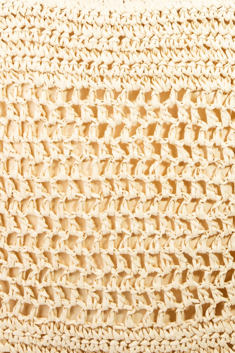 Straw Paper Crochet Tote Bag