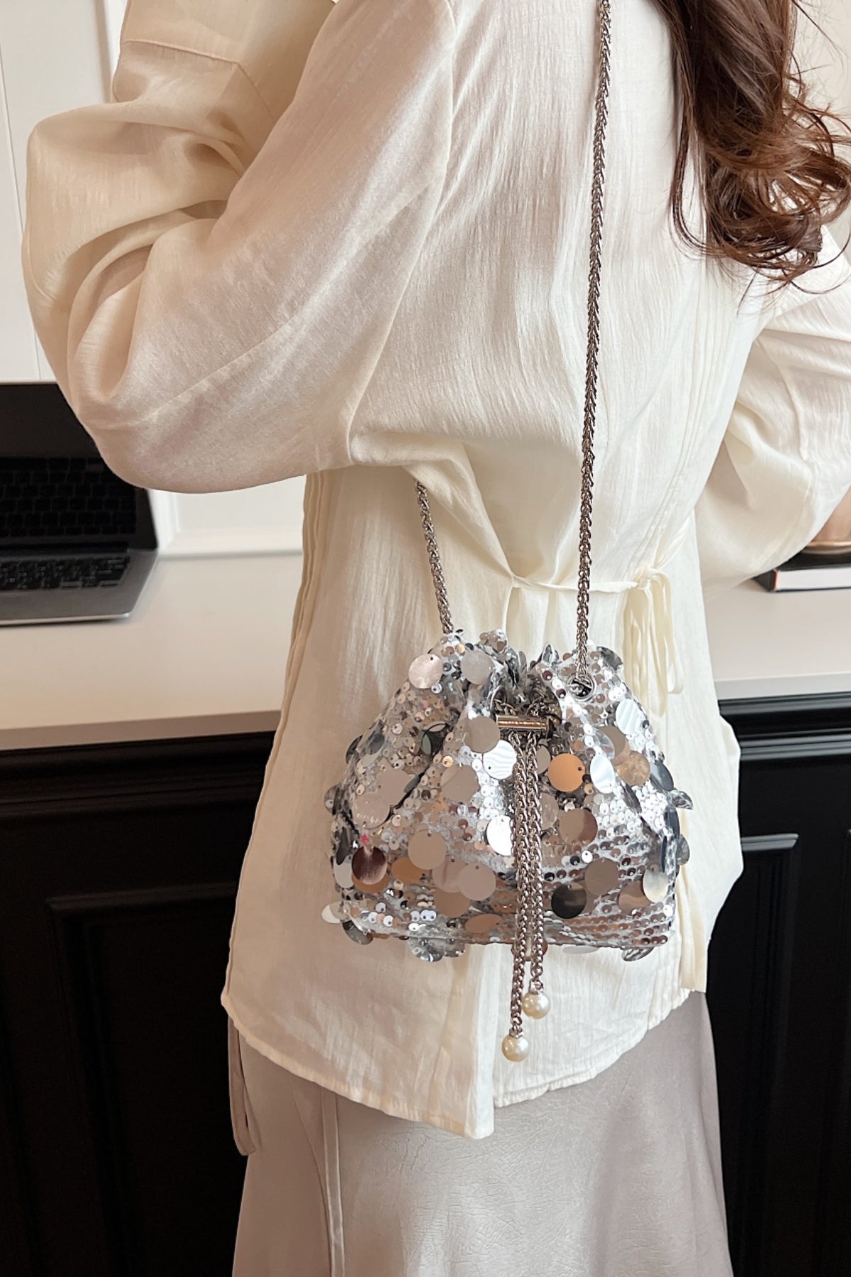 Sparkle Shine Sequin Crossbody Bag