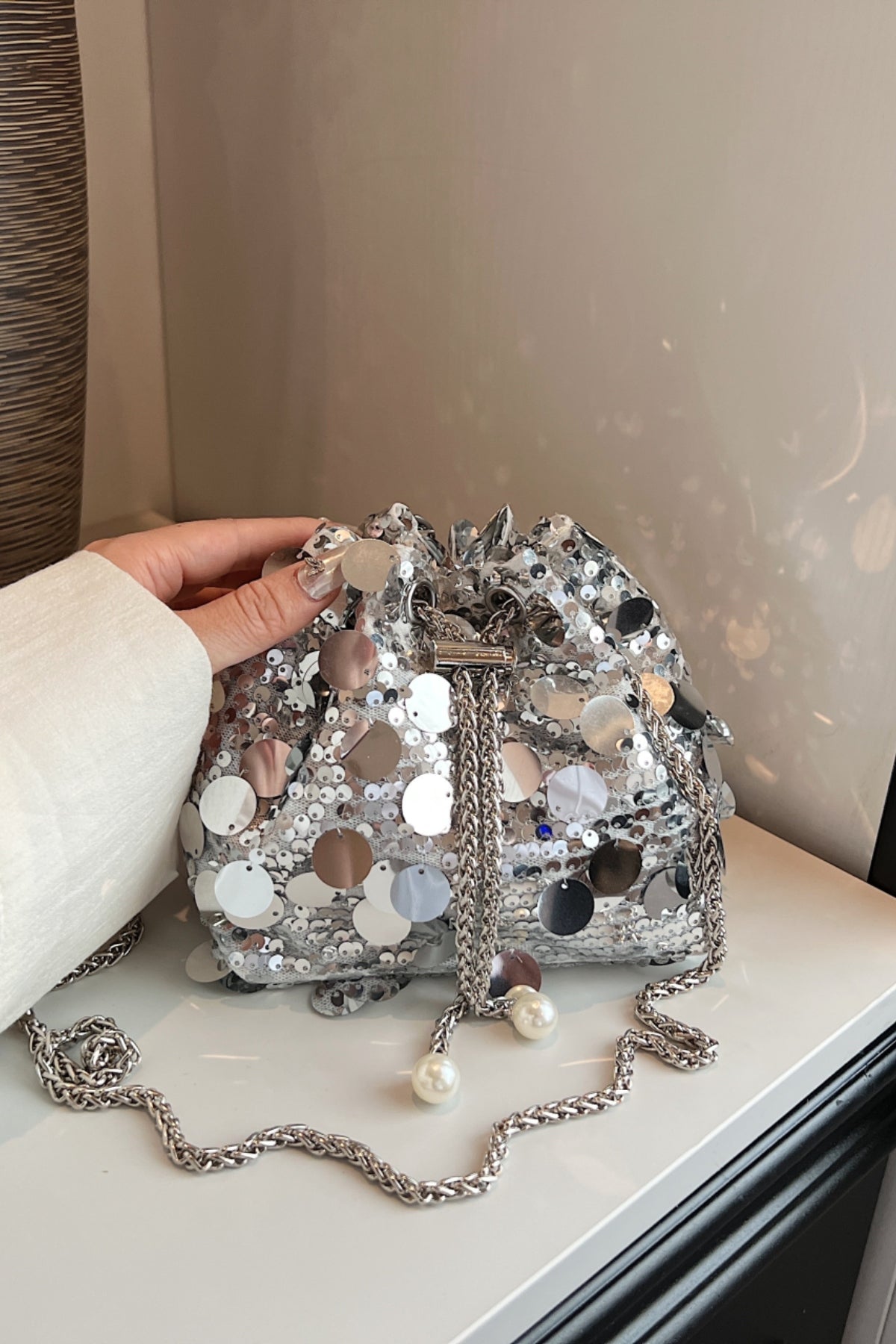 Sparkle Shine Sequin Crossbody Bag