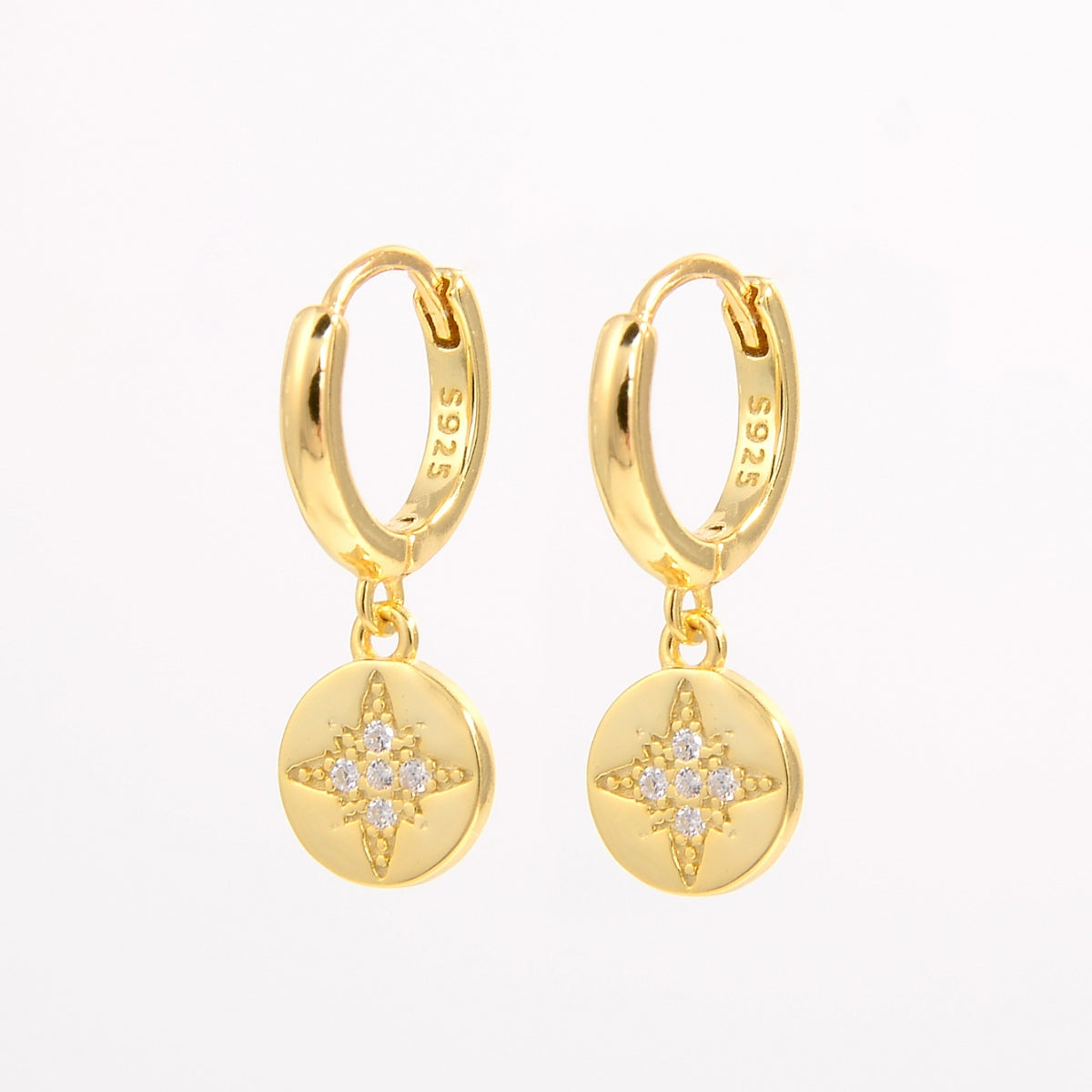 Subtle Sparkle 18k Gold-Plated Drop Earrings