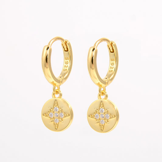 Subtle Sparkle 18k Gold-Plated Drop Earrings