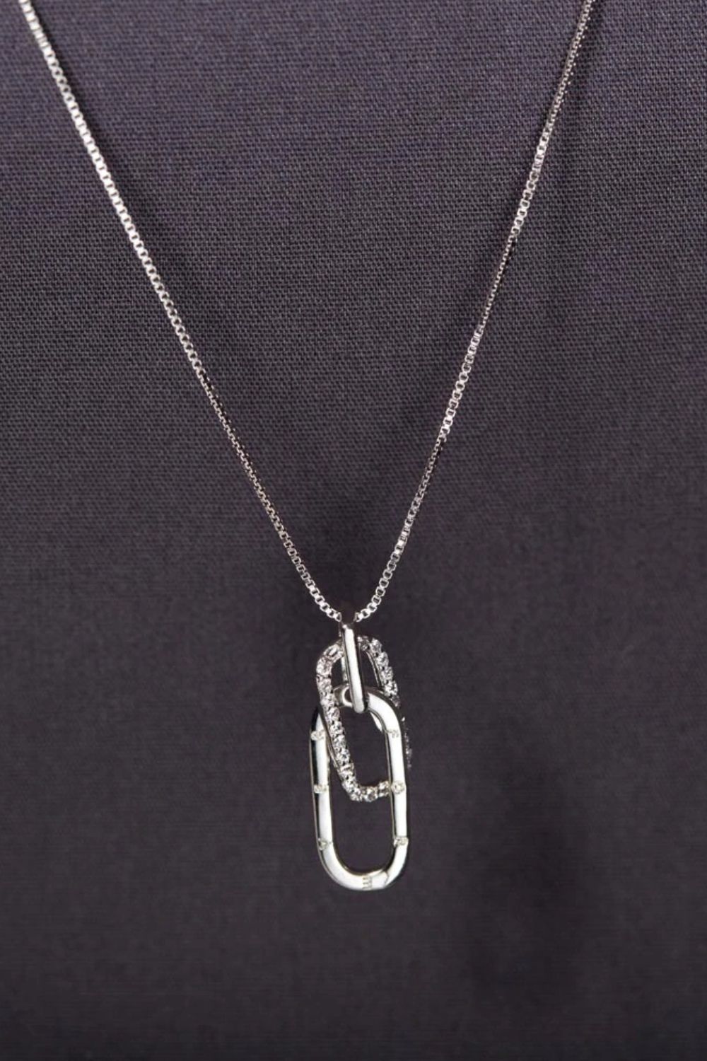 Sterling Silver Inland Zircon Necklace