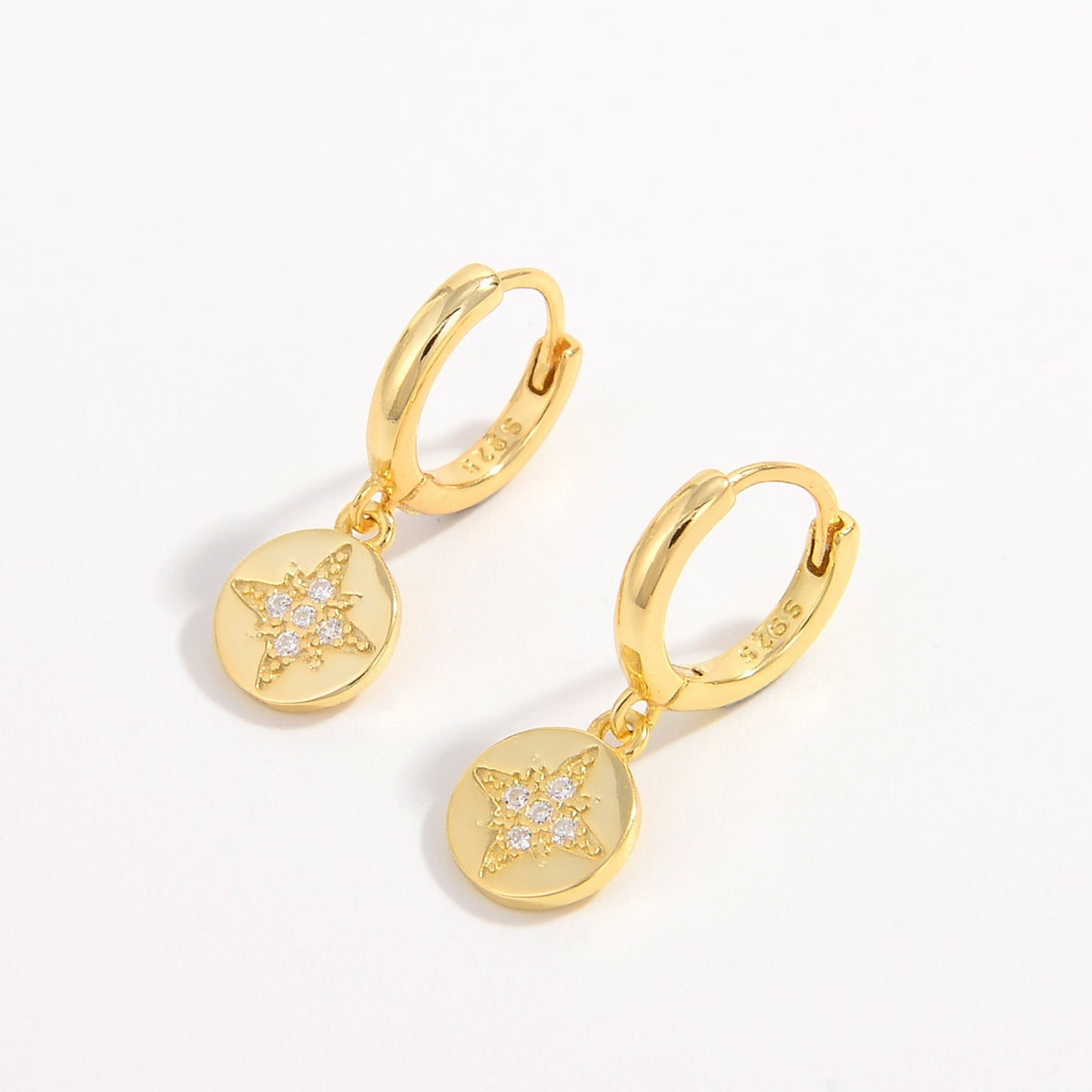 Subtle Sparkle 18k Gold-Plated Drop Earrings