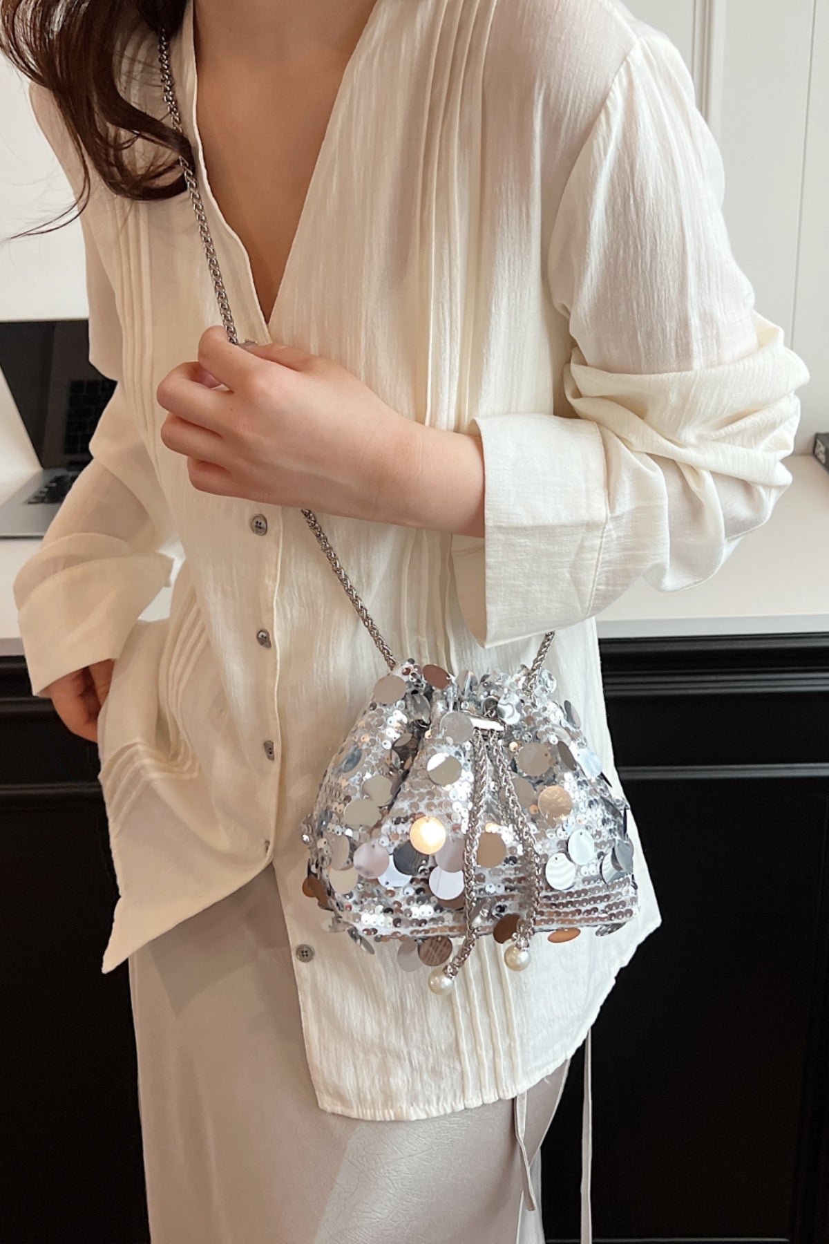 Sparkle Shine Sequin Crossbody Bag