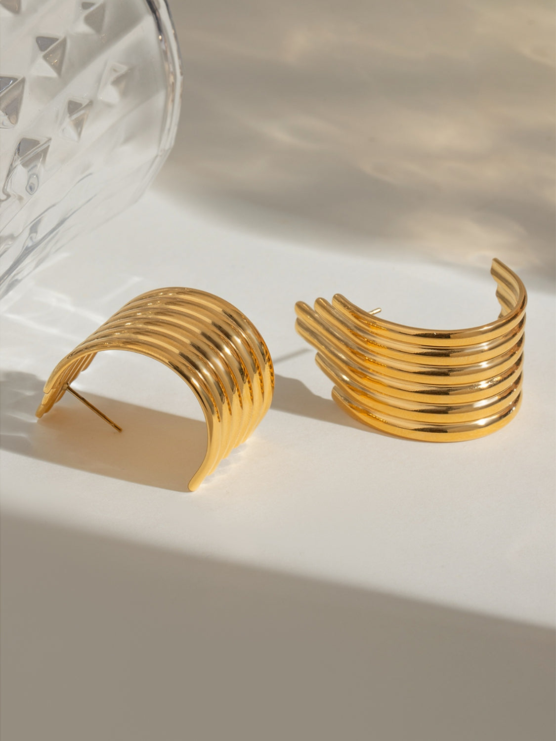 Luxe Gold Cuff Earrings