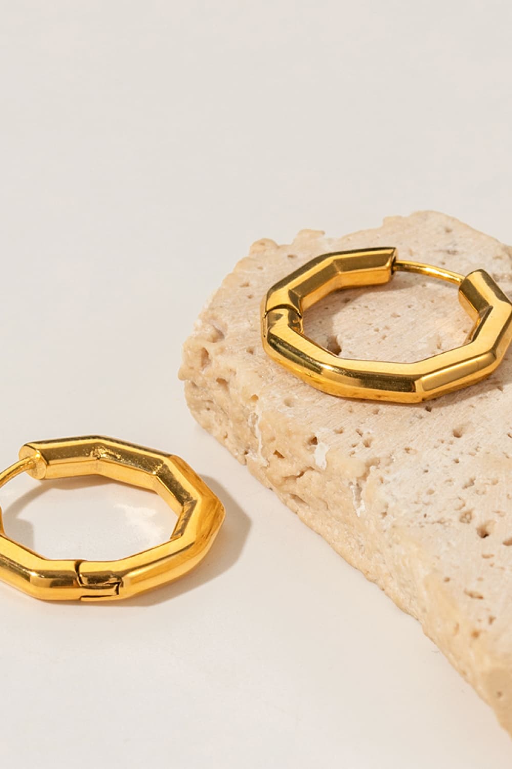 Geometric Hoop Stainless Steel Earrings