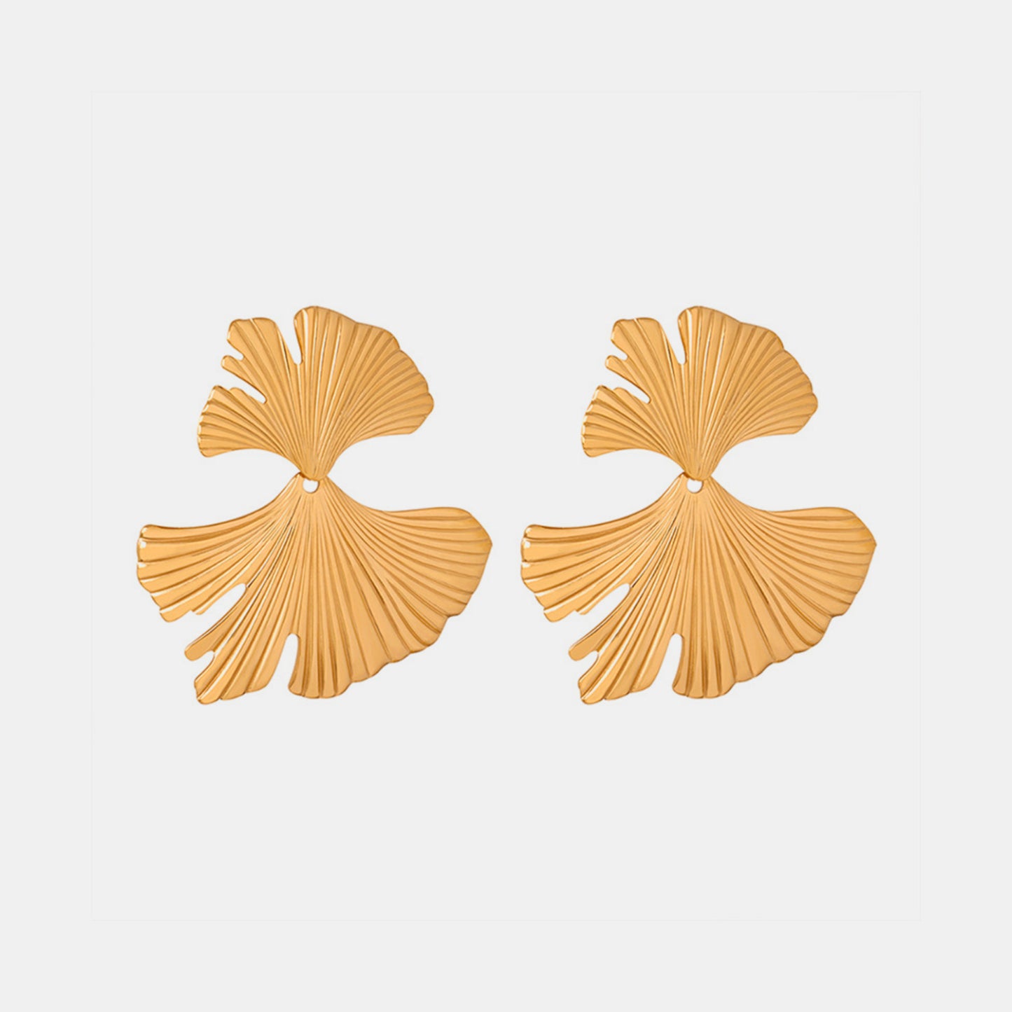 Ginkgo Biloba Stud Earrings