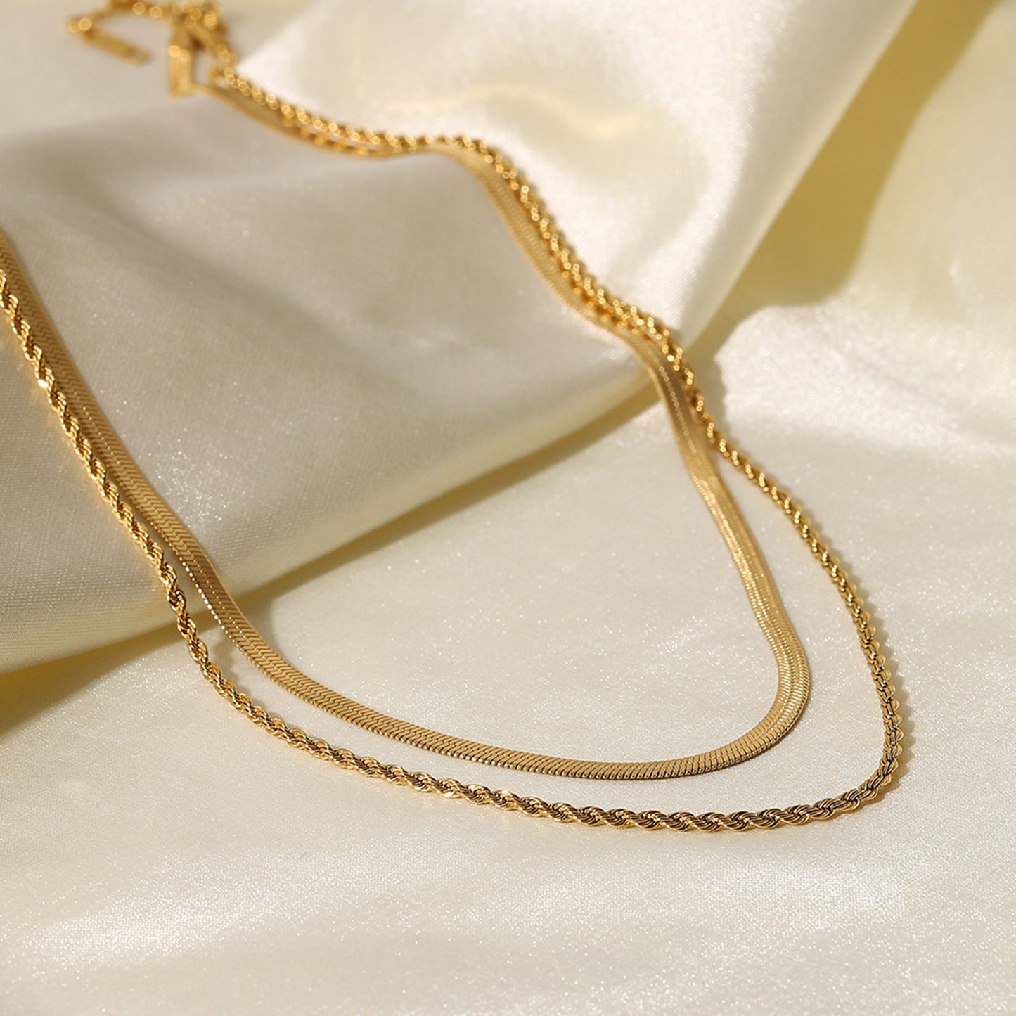 Everyday Double-Layered Gold Necklace