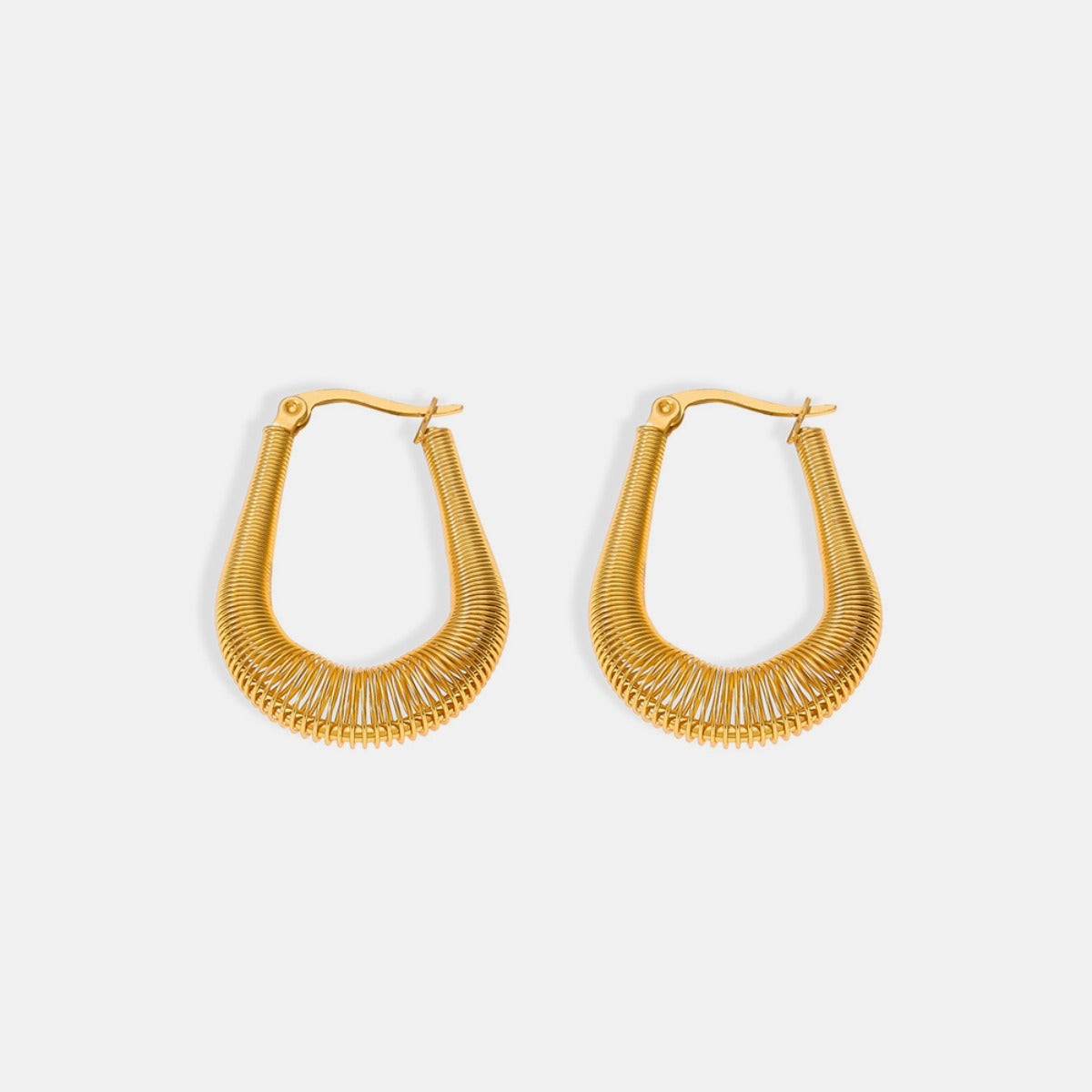 The Shape of U Hoop Earrings