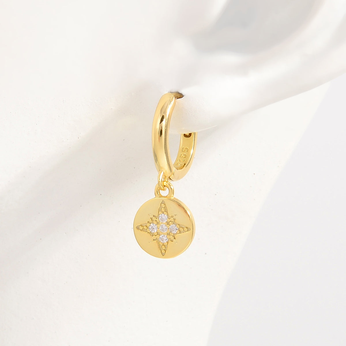 Subtle Sparkle 18k Gold-Plated Drop Earrings