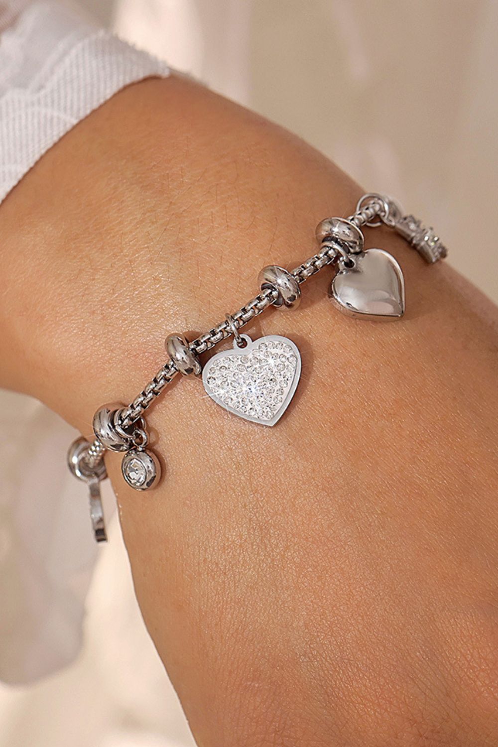 Hearts and Stars Charm Bracelet