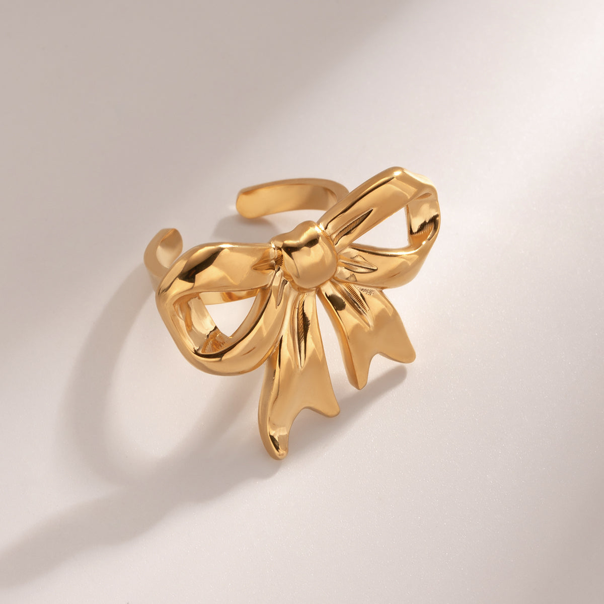 Gold Bow Ring