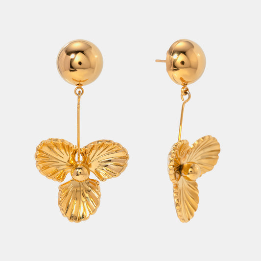 GoldFlower Dangle Earrings