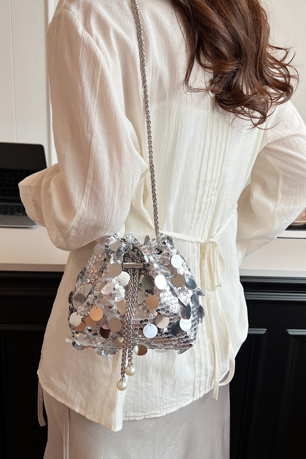 Sparkle Shine Sequin Crossbody Bag