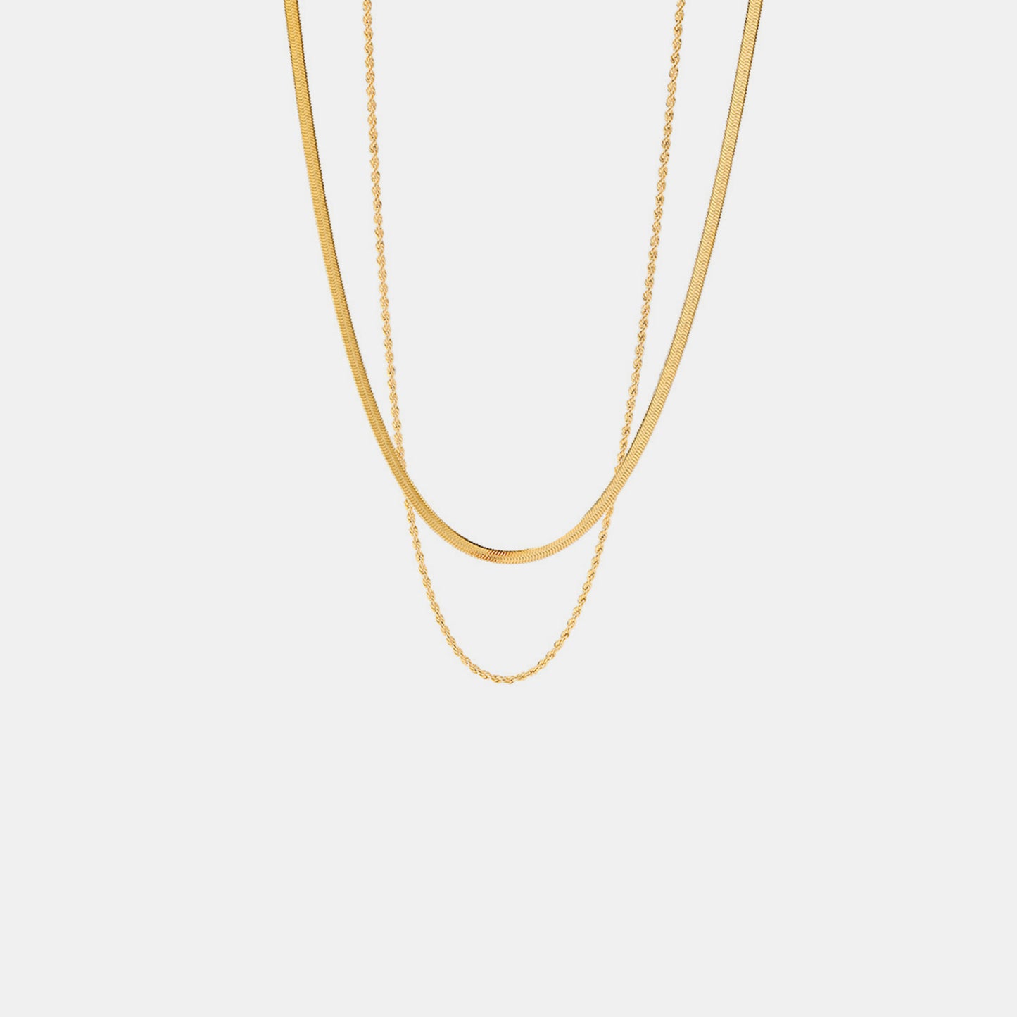 Everyday Double-Layered Gold Necklace