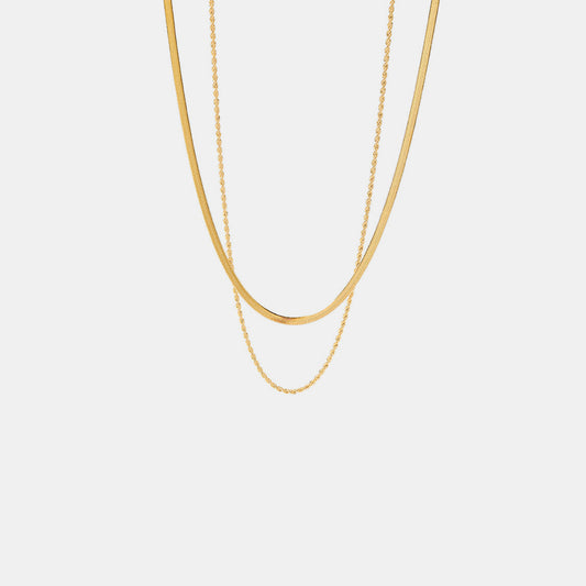 Everyday Double-Layered Gold Necklace