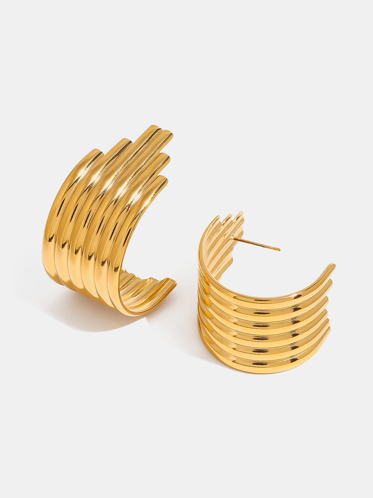 Luxe Gold Cuff Earrings