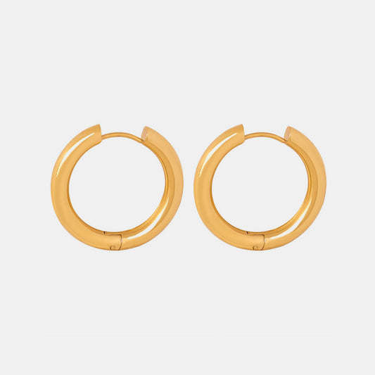 All You Need Huggie Earrings in 18k Gold